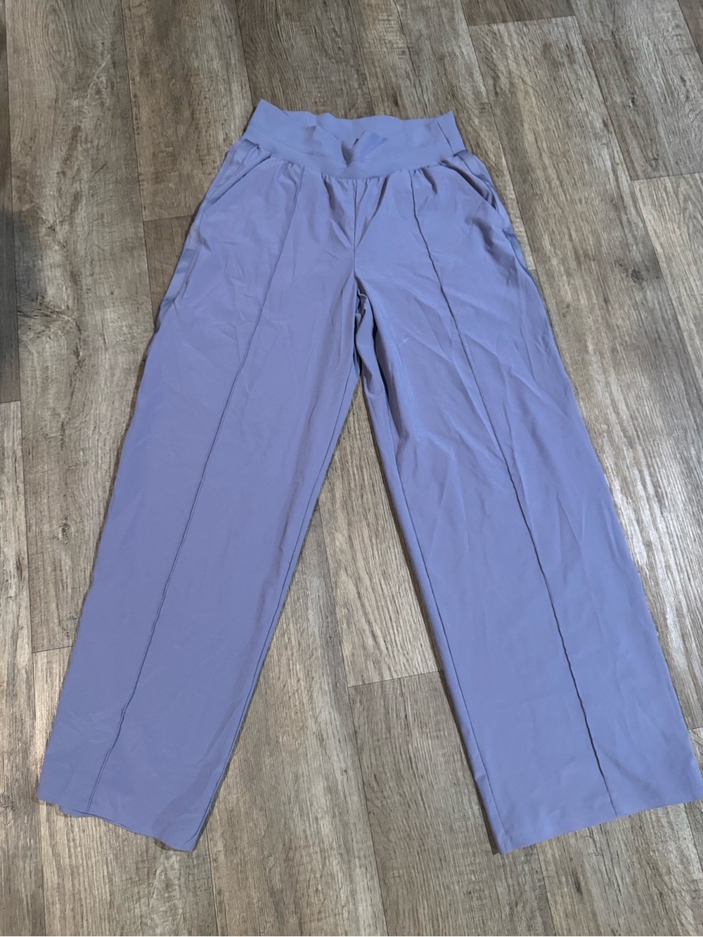 Athleta Lavender Wide-Leg Pull-On Pants